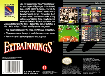 Extra Innings (USA) box cover back